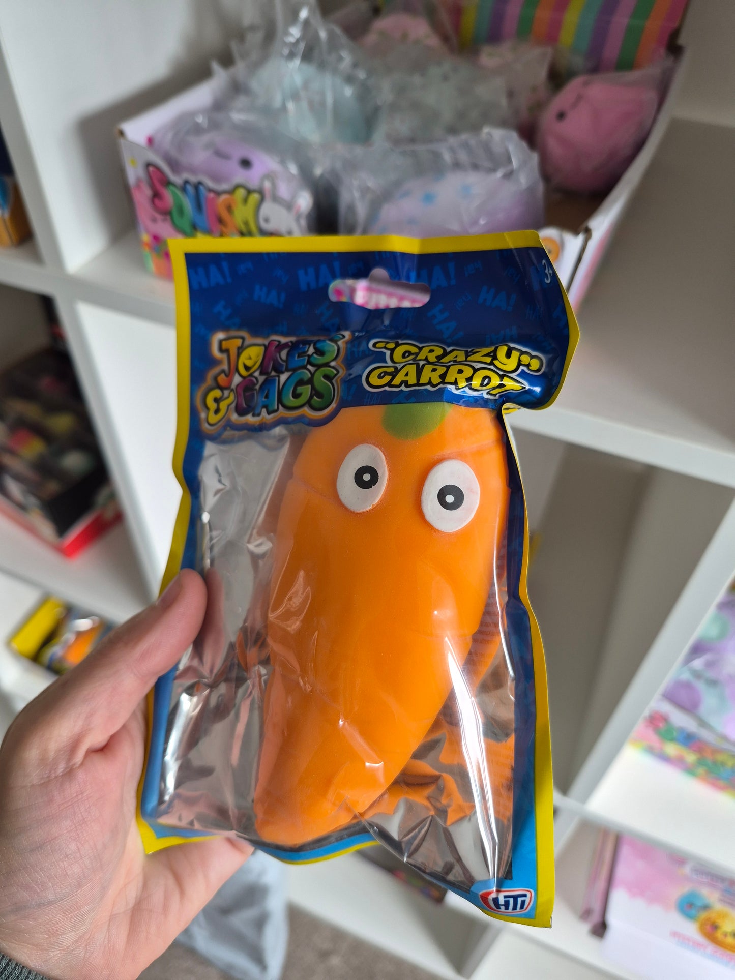 Jokes & Gags Crazy Carrot Squeezy Fidget Toy