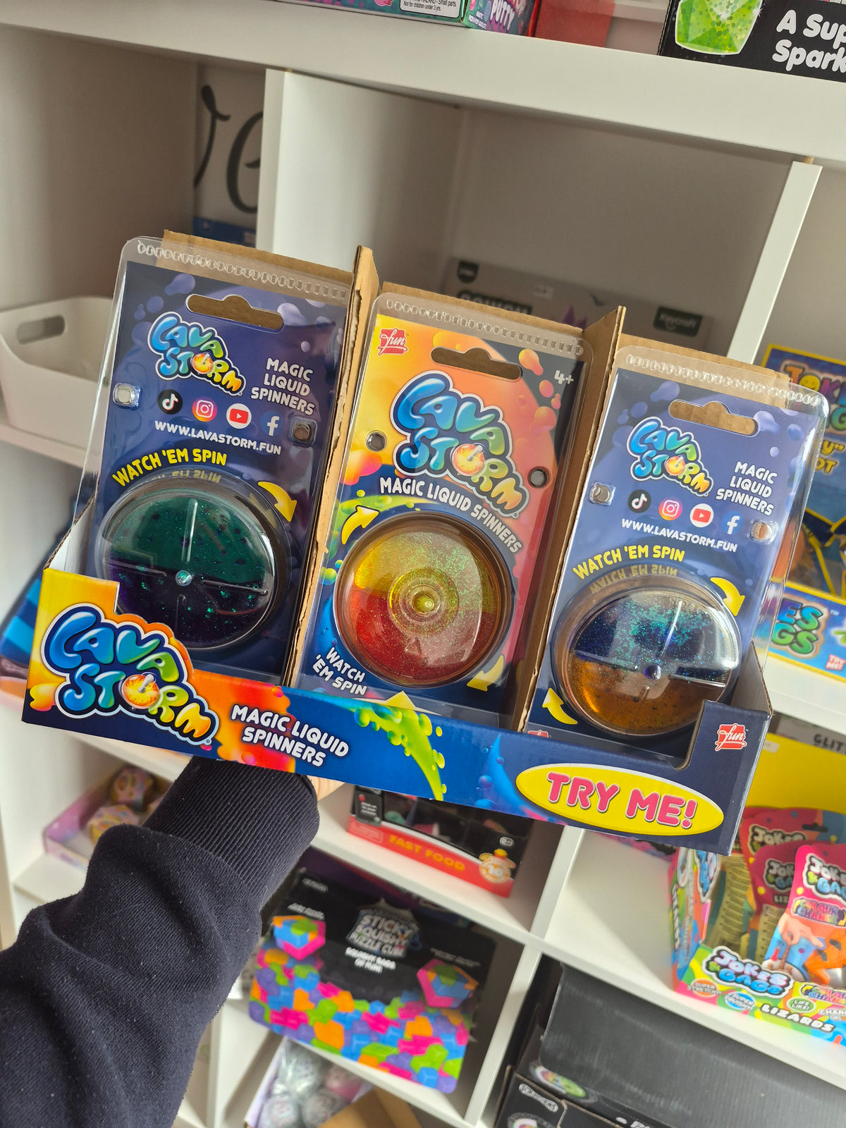 Lava Storm Magic Liquid Spinners
