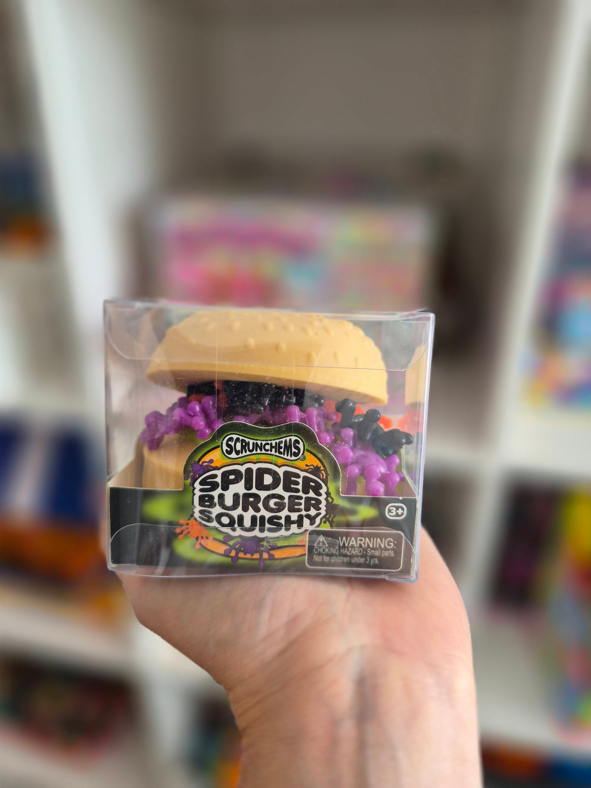 Scrunchems Spooky Spider Burger Squishy
