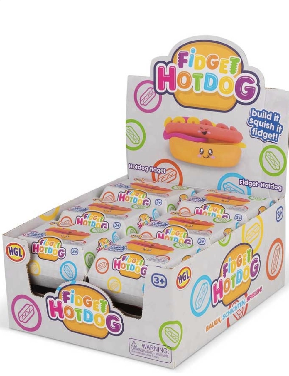 Fidget Hot Dog Toy Assorted